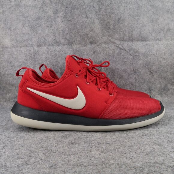 Nike Shoes Mens 14 Sneakers Athletic Roshe Two Trainers Sport Running Active Red - Picture 2 of 12